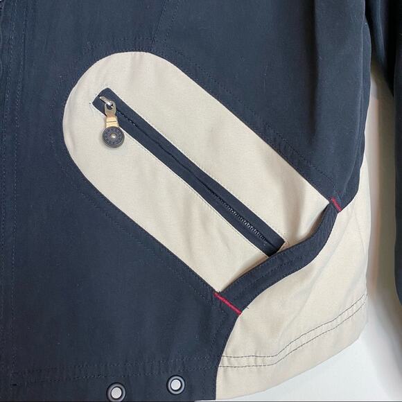 Jamie Sadock jacket women's size small black cream colorblock zip golf - Picture 4 of 15